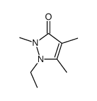 3H-Pyrazol-3-one,1-ethyl-1,2-dihydro-2,4,5-trimethyl- Structure