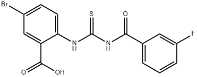 5-bromo-2-[[[(3-fluorobenzoyl)amino]thioxomethyl]amino]-benzoic acid picture