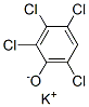 2,3,4,6-tetrachlorophenol, potassium salt结构式