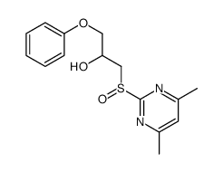 1-(4,6-dimethylpyrimidin-2-yl)sulfinyl-3-phenoxypropan-2-ol Structure