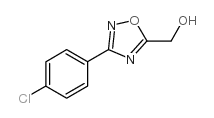 (3-(4-氯苯基)-1,2,4-恶二唑-5-基)甲醇结构式