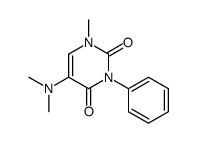 5-(Dimethylamino)-1-methyl-3-phenyluracil Structure