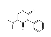 5-(Dimethylamino)-1-methyl-3-phenyluracil structure