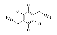 2-[2,3,5,6-tetrachloro-4-(cyanomethyl)phenyl]acetonitrile结构式
