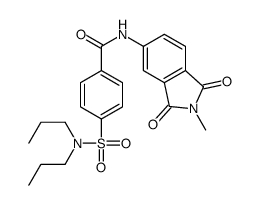 4-(dipropylsulfamoyl)-N-(2-methyl-1,3-dioxoisoindol-5-yl)benzamide Structure