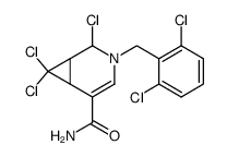 2,7,7-trichloro-3-(2,6-dichloro-benzyl)-3-aza-bicyclo[4.1.0]hept-4-ene-5-carboxylic acid amide Structure
