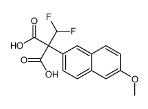 2-(difluoromethyl)-2-(6-methoxynaphthalen-2-yl)propanedioic acid Structure