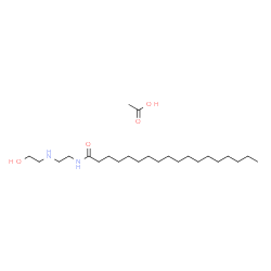 N-[2-[(2-hydroxyethyl)amino]ethyl]stearamide monoacetate结构式
