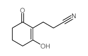 3-(2-hydroxy-6-oxo-1-cyclohexenyl)propanenitrile结构式