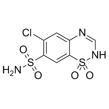 氯噻嗪结构式
