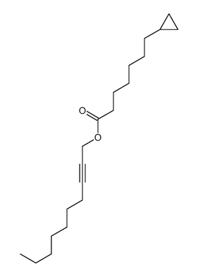 dec-2-ynyl 7-cyclopropylheptanoate结构式