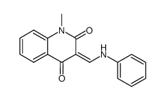 1-methyl-3-(phenylaminomethylene)-2,4-(1H,3H)-quinolinedione Structure