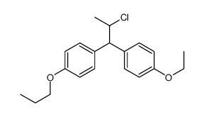 1-[2-chloro-1-(4-ethoxyphenyl)propyl]-4-propoxybenzene结构式