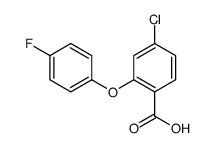 4-chloro-2-(4-fluorophenoxy)benzoic acid Structure
