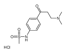 N-[4-[3-(dimethylamino)propanoyl]phenyl]methanesulfonamide,hydrochloride结构式