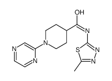 4-Piperidinecarboxamide,N-(5-methyl-1,3,4-thiadiazol-2-yl)-1-pyrazinyl-(9CI) picture