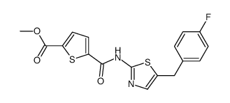 2-Thiophenecarboxylicacid,5-[[[5-[(4-fluorophenyl)methyl]-2-thiazolyl]amino]carbonyl]-,methylester(9CI) picture