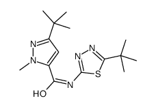 1H-Pyrazole-5-carboxamide,3-(1,1-dimethylethyl)-N-[5-(1,1-dimethylethyl)-1,3,4-thiadiazol-2-yl]-1-methyl-(9CI) Structure