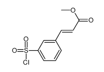 (E)-METHYL 3-(3-(CHLOROSULFONYL)PHENYL)ACRYLATE structure