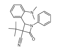 3-tert-butyl-2-(2-dimethylamino-phenyl)-4-oxo-1-phenyl-azetidine-3-carbonitrile Structure