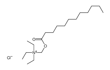 dodecanoyloxymethyl(triethyl)azanium,chloride Structure