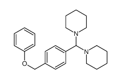 1-[[4-(phenoxymethyl)phenyl]-piperidin-1-ylmethyl]piperidine Structure