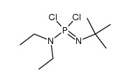 (tert-butylimino)(diethylamino)phosphorus dichloride Structure