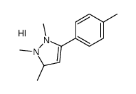 1,2,3-trimethyl-5-(4-methylphenyl)-1,3-dihydropyrazol-1-ium,iodide Structure