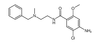 N-[2-(n'-benzyl-N'-methylamino)ethyl]-4-amino-5-chloro-2-methoxybenzamide Structure