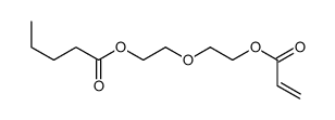 2-(2-prop-2-enoyloxyethoxy)ethyl pentanoate结构式