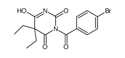 1-(4-bromobenzoyl)-5,5-diethyl-1,3-diazinane-2,4,6-trione Structure