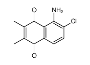 5-amino-6-chloro-2,3-dimethylnaphthalene-1,4-dione结构式