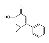(4S,6R)-6-hydroxy-4-methyl-3-phenylcyclohex-2-en-1-one结构式