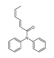N,N-diphenylhexa-2,4-dienamide结构式