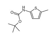 tert-butyl N-(5-methylthiophen-2-yl)carbamate结构式