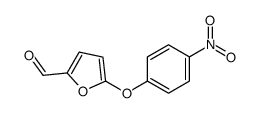 5-(4-nitrophenoxy)furan-2-carbaldehyde结构式