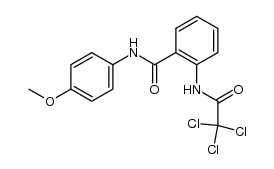 N-(4-methoxyphenyl)-2-(2,2,2-trichloroacetamido)benzamide Structure