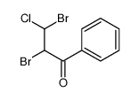 2,3-dibromo-3-chloro-1-phenylpropan-1-one Structure