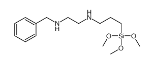 N'-benzyl-N-(3-trimethoxysilylpropyl)ethane-1,2-diamine结构式