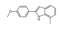 2-(4-methoxyphenyl)-7-methyl-1H-indole Structure