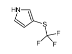 3-(trifluoromethylsulfanyl)-1H-pyrrole结构式