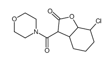 7-chloro-3-(morpholine-4-carbonyl)-3a,4,5,6,7,7a-hexahydro-3H-1-benzofuran-2-one Structure