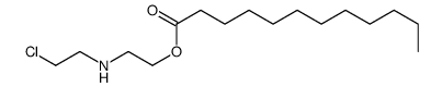 2-(2-chloroethylamino)ethyl dodecanoate结构式