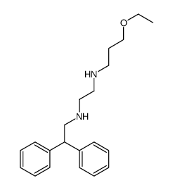 N'-(2,2-diphenylethyl)-N-(3-ethoxypropyl)ethane-1,2-diamine结构式