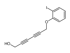 6-(2-iodophenoxy)hexa-2,4-diyn-1-ol Structure