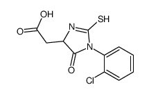 2-[1-(2-chlorophenyl)-5-oxo-2-sulfanylideneimidazolidin-4-yl]acetic acid Structure