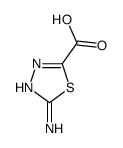 1,3,4-Thiadiazole-2-carboxylic acid,5-amino-结构式