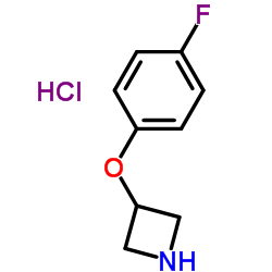 3-(4-Fluorophenoxy)azetidine hydrochloride (1:1) Structure