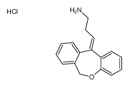 [(3Z)-3-(6H-benzo[c][1]benzoxepin-11-ylidene)propyl]azanium,chloride Structure