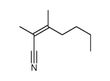 2,3-dimethylhept-2-enenitrile Structure